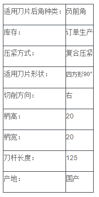 负前角外圆车刀