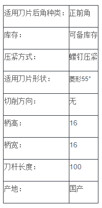 正前角外圆车刀
