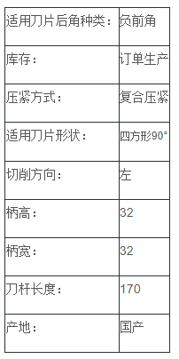 负前角外圆车刀