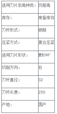 负前角内孔车刀